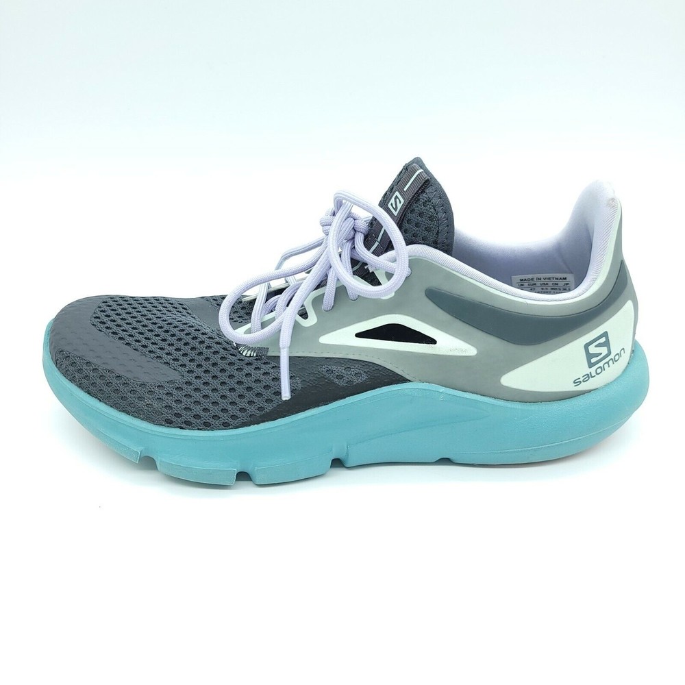 Salomon Predict Mod Gray Trail Running Shoes Womens Sz 9.5 *No Insoles*